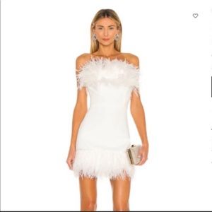 Bronx and Banco Lola Feather Mini Dress
